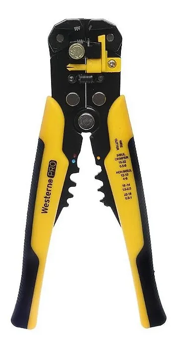 Alicate para Crimpar Fios 0,2 a 6mm² V-318 Western 21cm Profissional