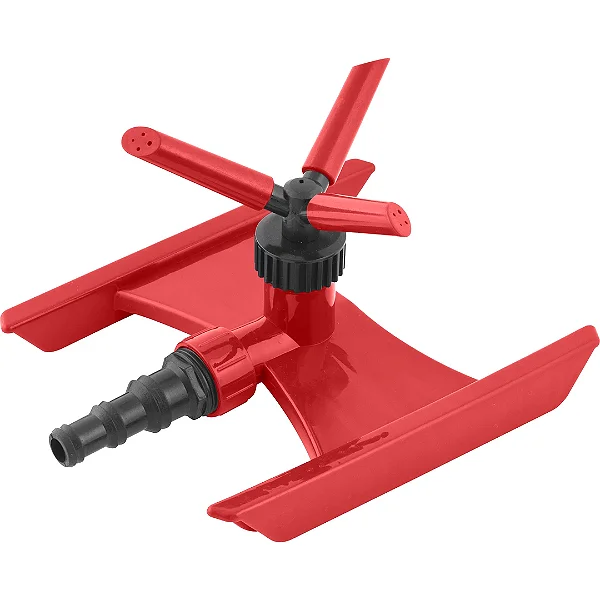 Irrigador Giratório NOVE54 Tipo Esqui em Plástico ABS com Espigão p/ Mangueiras 1/2" 5/8" e 3/4"