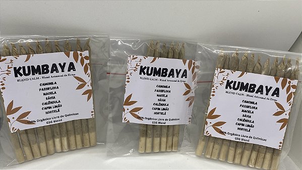 Kumbaya Blend Calm Enrolado Com 7 Ervas 40 Unidades