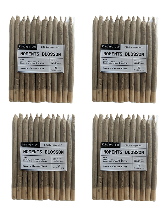 Blend Herbal Moments Blossom - Embalagem com 60 Enrolados Naturais | Kumbaya Enrolados