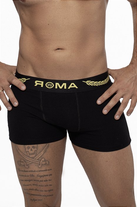 Cueca Boxer  ROMA Ramos Preto