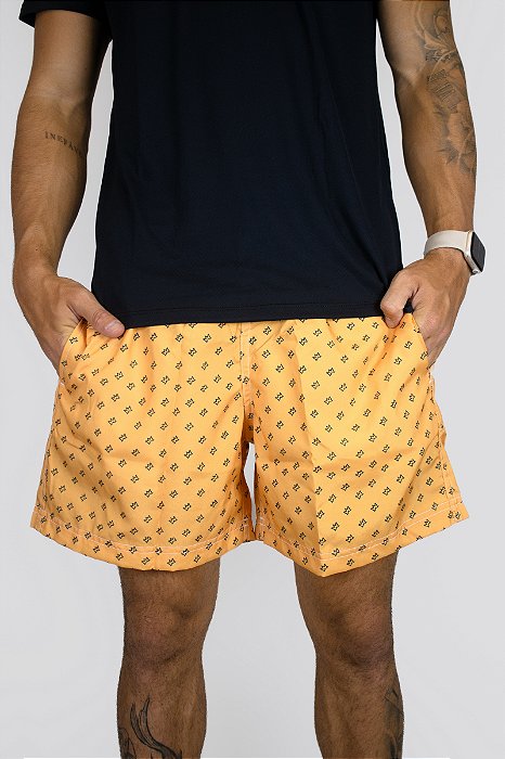Shorts Curto Masculino ROMA Coroa Amarelo Médio