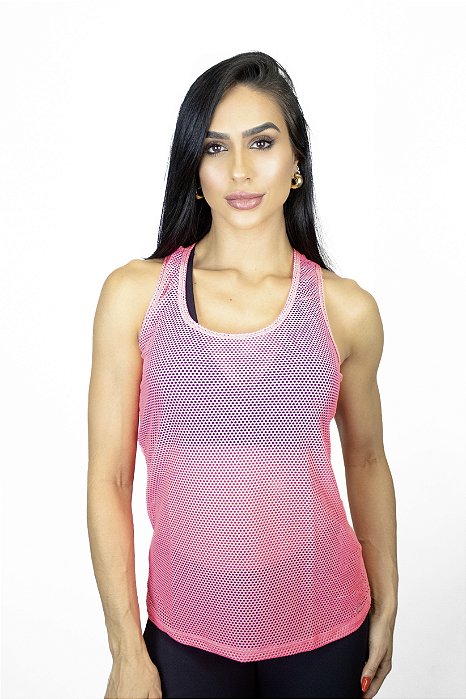 Regata Fitness Nadador Feminino ROMA Tela Rosa Escuro