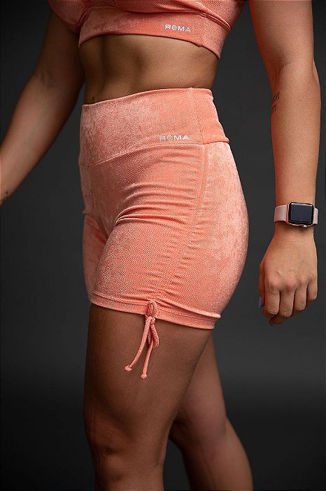 Shorts Elasticity Feminina Roma Laranja