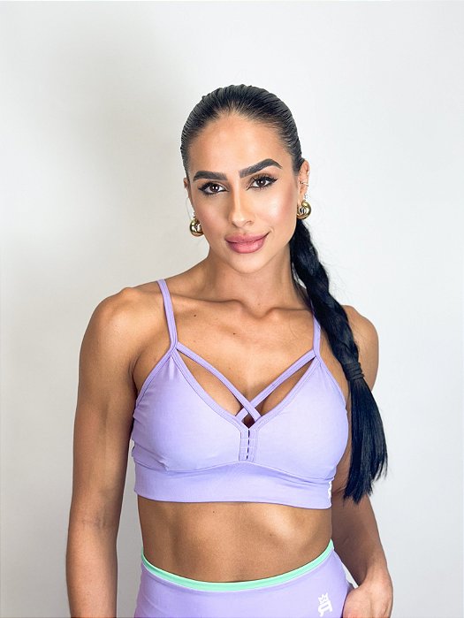 Top de Alcinha Malfa Roma - Lilas