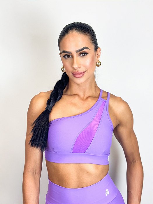 Top um Ombro Shine Roma - Roxo