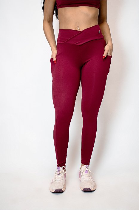 Legging Red Rose - Marsala