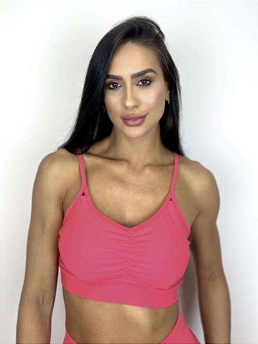 Top de Alcinha Pitaya Roma - Rosa