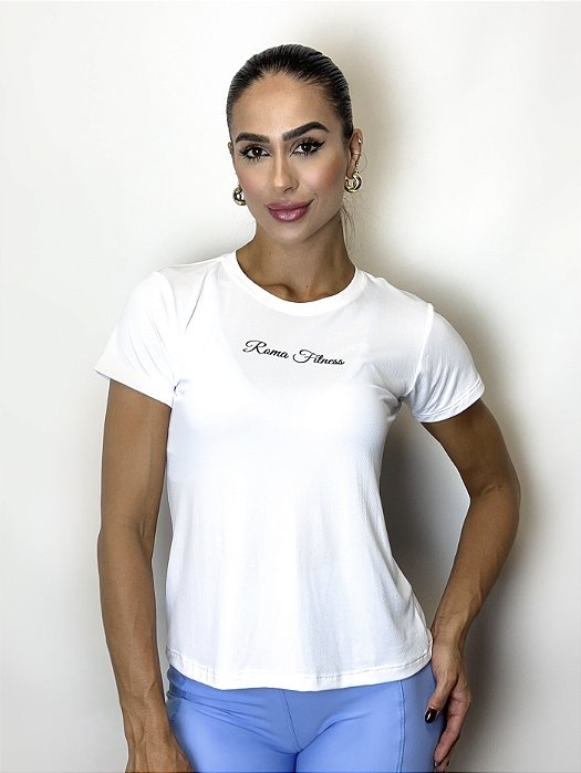 Camiseta Feminina Classic Dry fit Roma - Branca