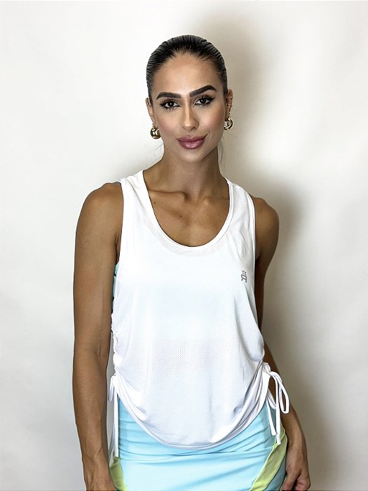 Regata Dry Fit com Regulagem - Branca