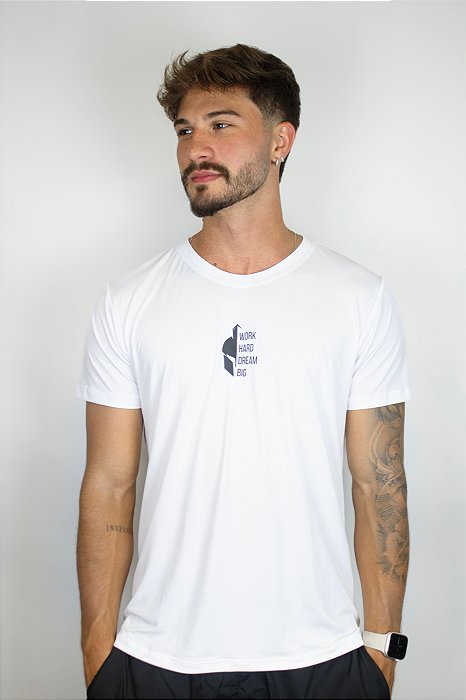 Camiseta Masculina Dry fit Gladiador - Branca