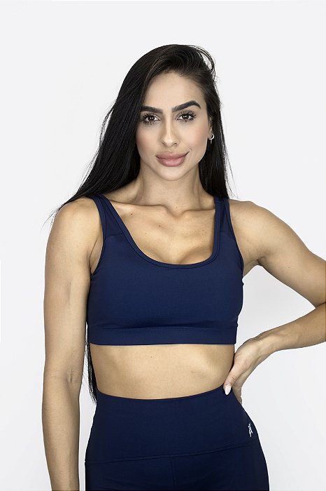 Top Básico Compress - Azul Marinho