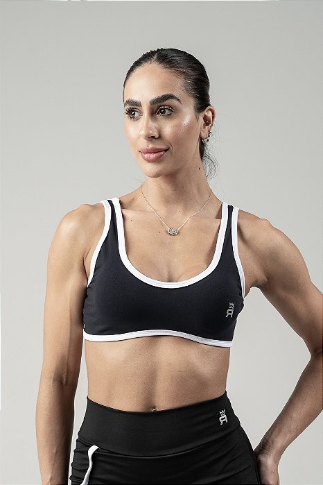 Top Alcinha Duo Preto/Branco