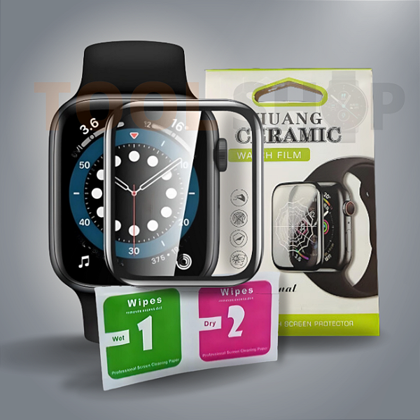 Película 3d Ceramic para Watch Ultra 45mm Smartwatch Silicon