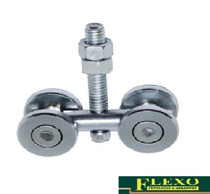 RODIZIO QUADRUPLO DE 1" C/ ABA