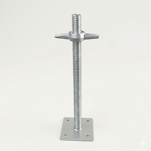 Sapata Ajustável 50cm Andaime Tubular Regulável Galvanizada