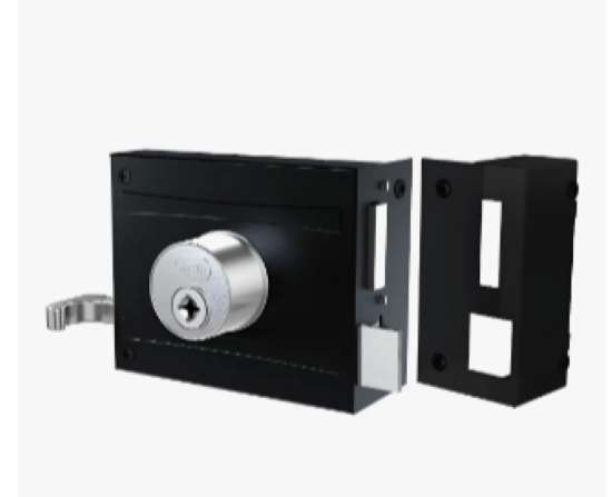 Fechadura STAM Externa 1701/100 de sobrepor tetra inox preto fosco
