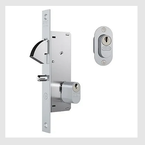 Fechadura STAM 901 porta de correr inox bico de papagaio