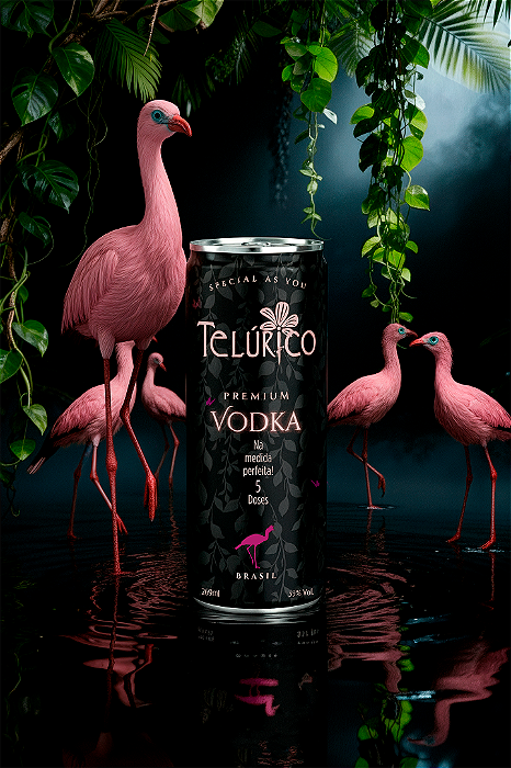 Lata Telúrico Vodka Premium 269ml - Pack 6 Unidades