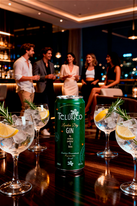 Lata Telúrico London Dry GIN 269ml - Pack 6 Unidades