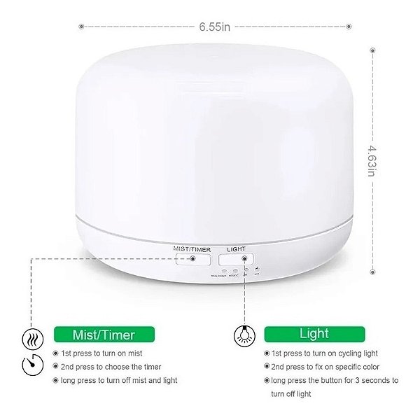 Umidificador Com 7 Núcleos 300ml U581