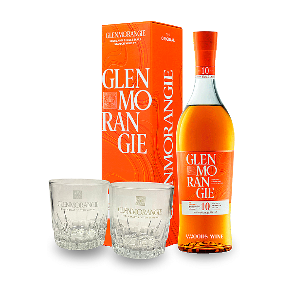 Whisky Glenmorangie The Original 10 anos 750 ml + 2 copos (brinde)