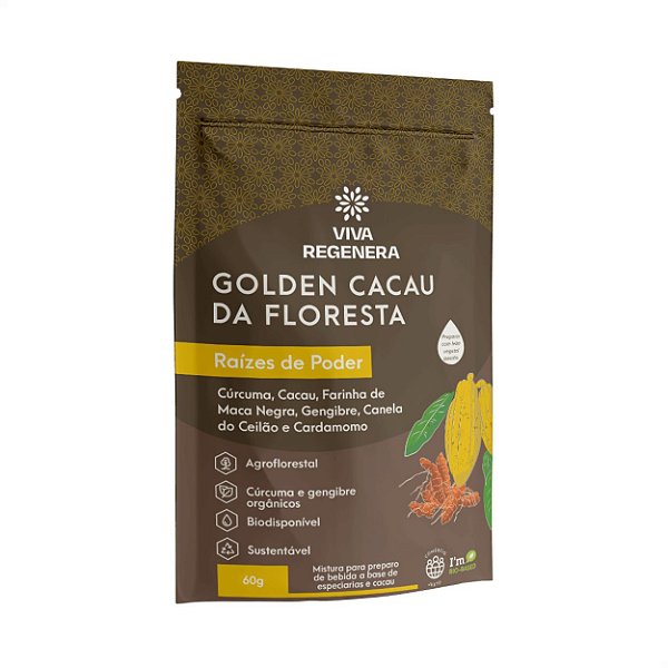 Golden Cacau da Floresta 60g Viva Regenera