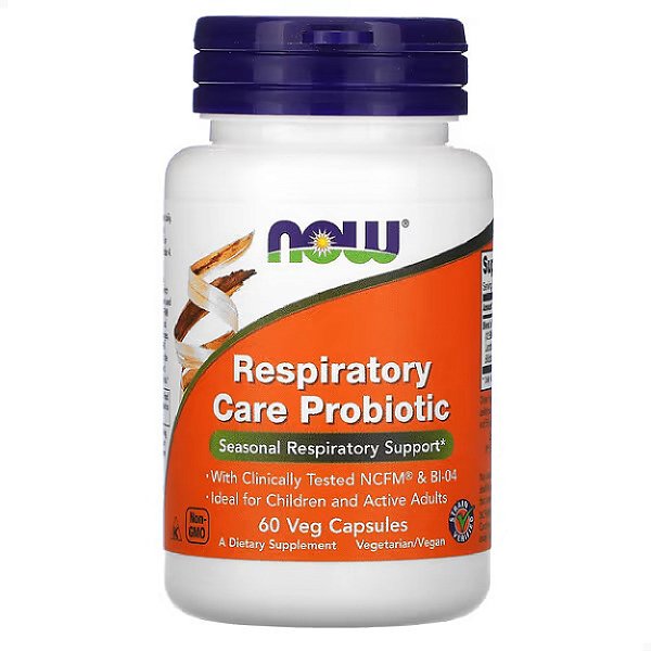 Probiótico para Cuidados Respiratórios 60 veg caps Now Foods