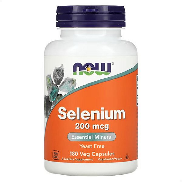 Selênio 200 mcg 180 veg caps Now Foods