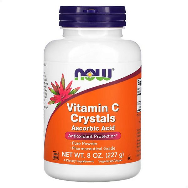 Vitamina C em Pó Crystals 227g Now Foods