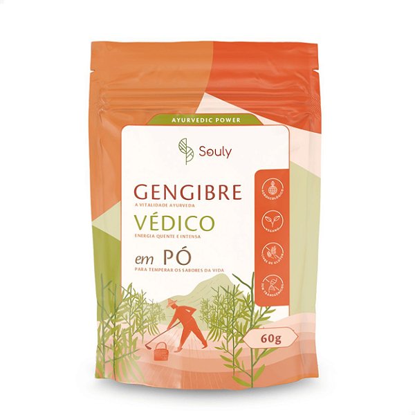 Gengibre Védico em Pó 60g Souly