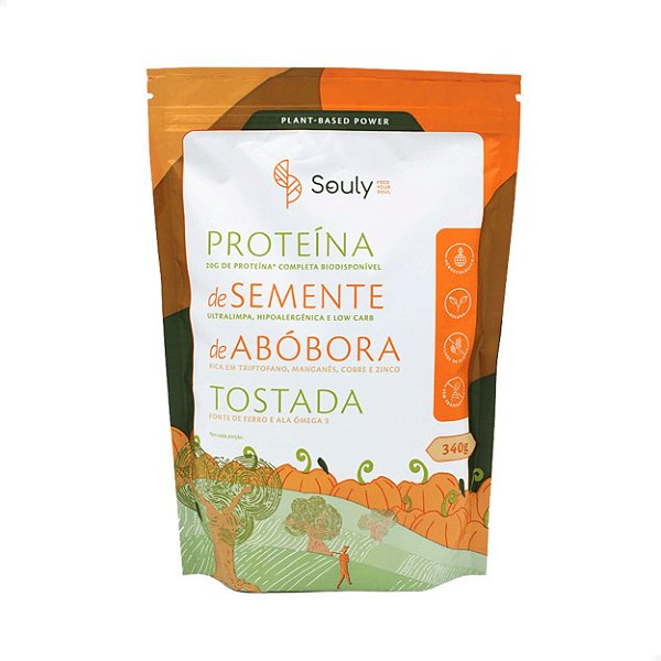 Proteína de Semente de Abóbora Tostada 340g Souly