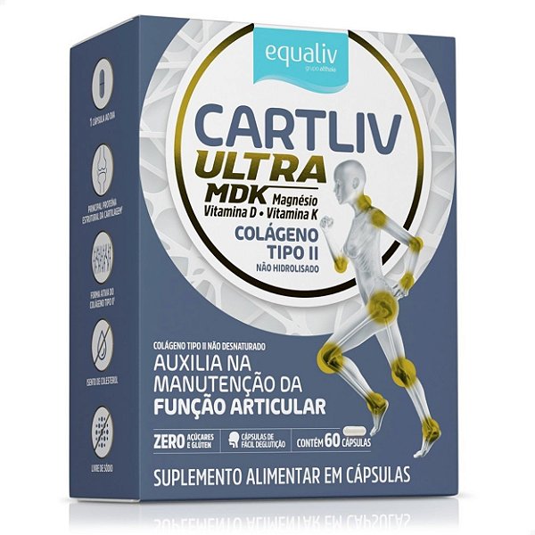 Cartliv Ultra MDK Colágeno Tipo 2 60 caps Equaliv