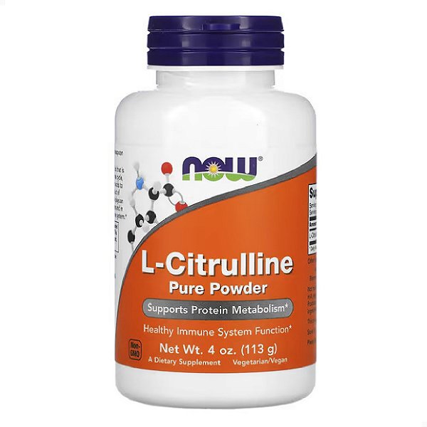 L-Citrulina em pó 113g Now Foods