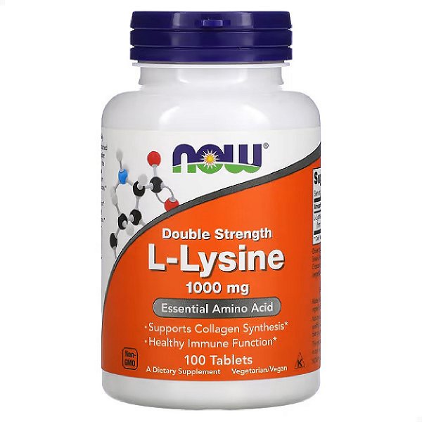 L-Lisina 1000mg 100 tabs Now Foods