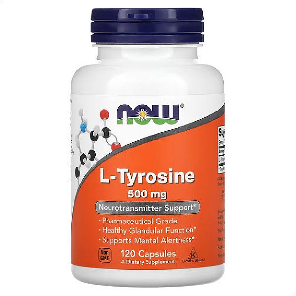 L-Tirosina 500mg 120 caps Now Foods