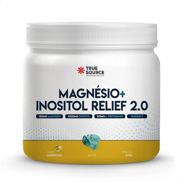Magnésio Inositol Relief 2.0 Maracujá 375g True Source