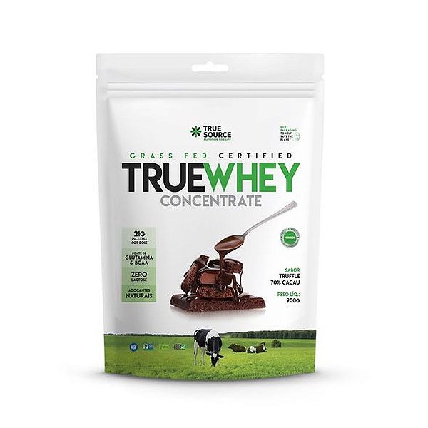 True Whey Concentrate Truffle 70% Cacau 900g True Source