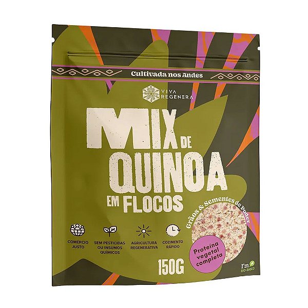 Mix De Quinoa Em Flocos Viva Regenera 150 G