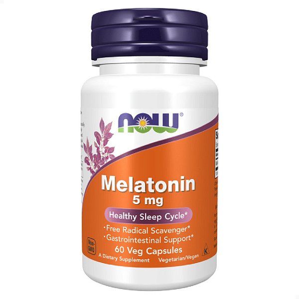 Melatonina 5mg 60 veg caps  Now Foods