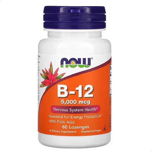 Vitamina B12 5000mcg 60 pasts Now Foods