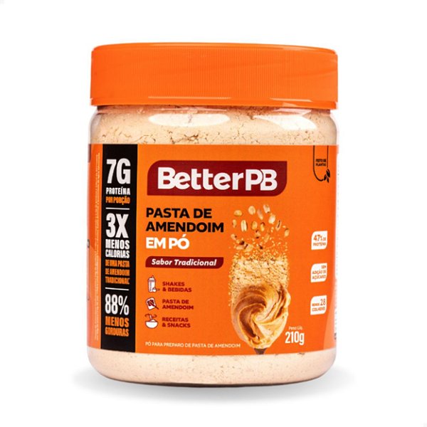 Pasta De Amendoim Em Pó 210g Tradicional BetterPB