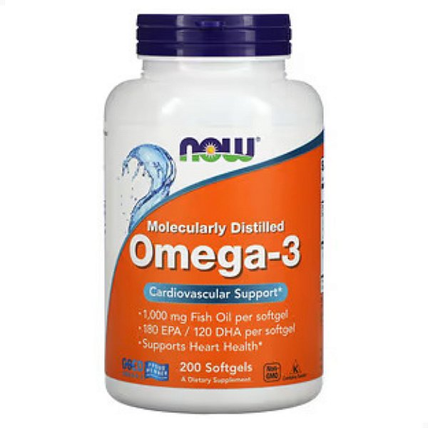 Ômega 3 1000mg 200 caps Now Foods