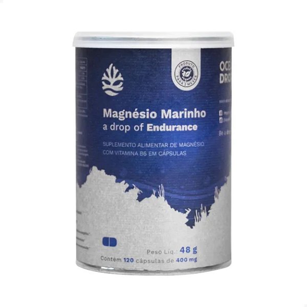 Magnésio Marinho Metabolismo Equilibrado 120 caps Ocean Drop