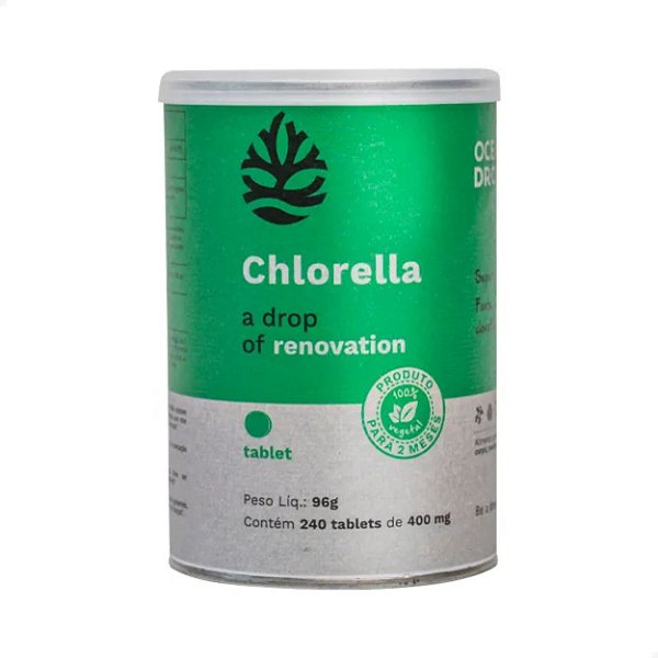 Chlorella 400mg 240 Tabletes Ocean Drop