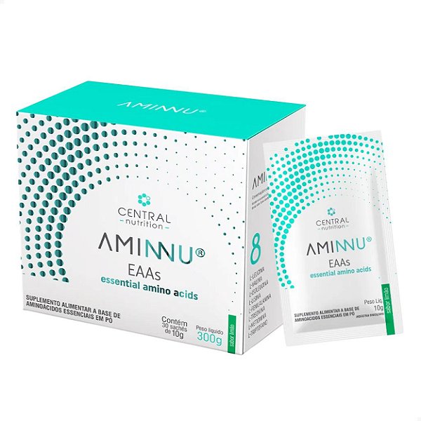 Aminnu EAAs 10g Limão 30 Sachês Central Nutrition