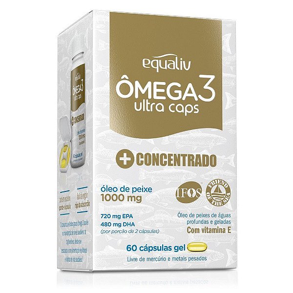 Ômega 3 Ultra 1000mg 60 caps Equaliv