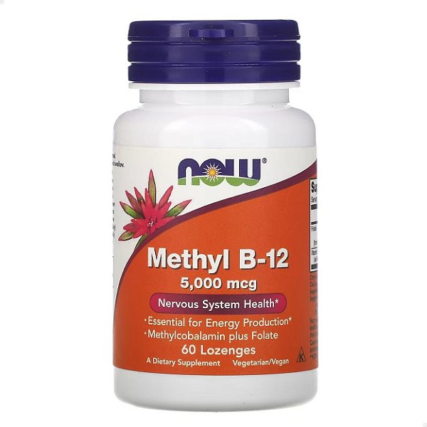 Methyl B-12 5000mcg 60 pasts Now Foods