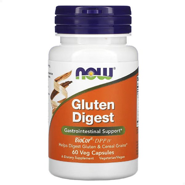 Enzimas Digestivas Gluten Digest 60 veg caps Now Foods