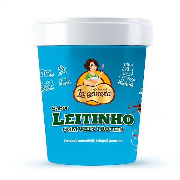 Pasta de Amendoim sabor Leitinho 450g La Ganexa